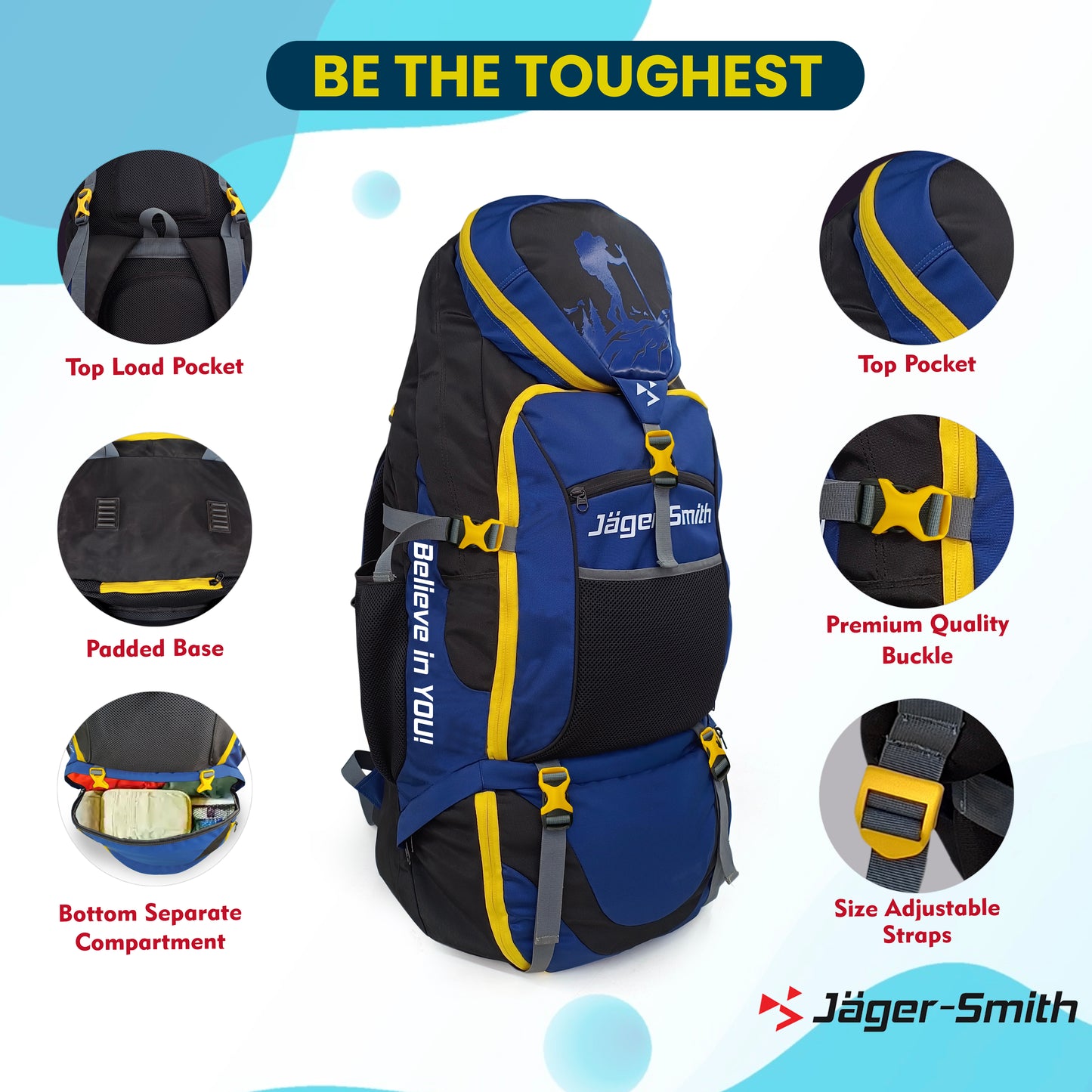Blue-Black-Yellow Rugsack