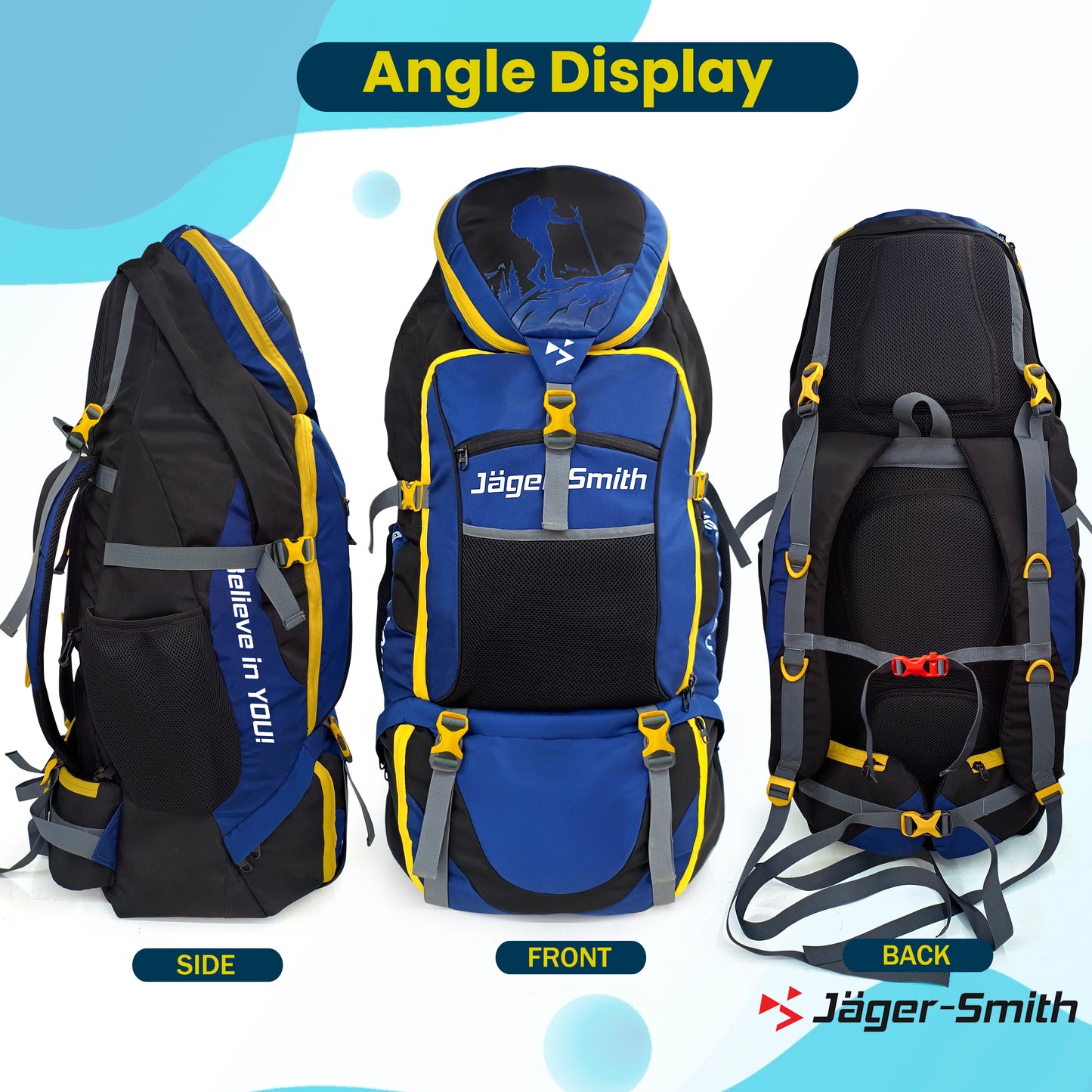 Blue-Black-Yellow Rugsack
