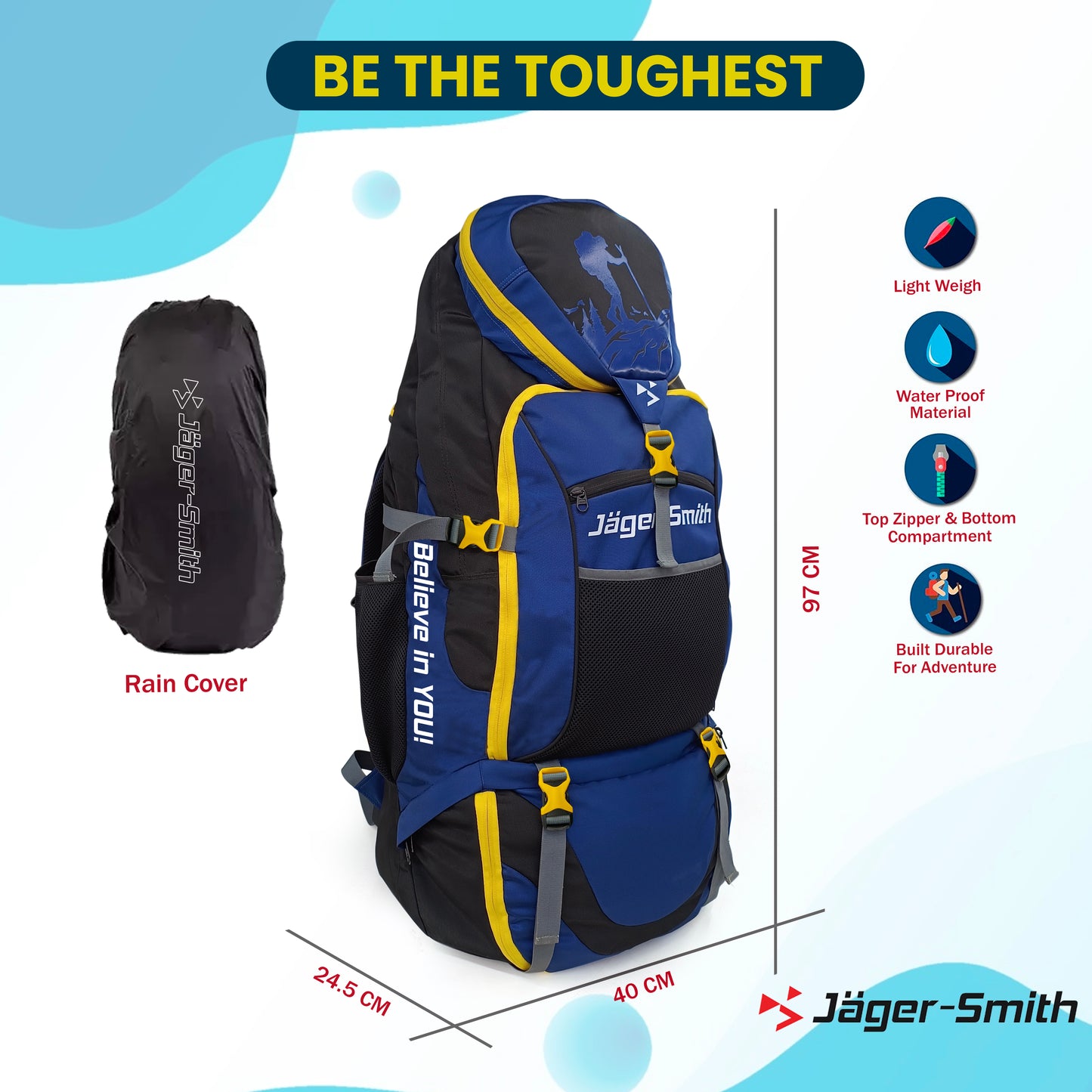Blue-Black-Yellow Rugsack