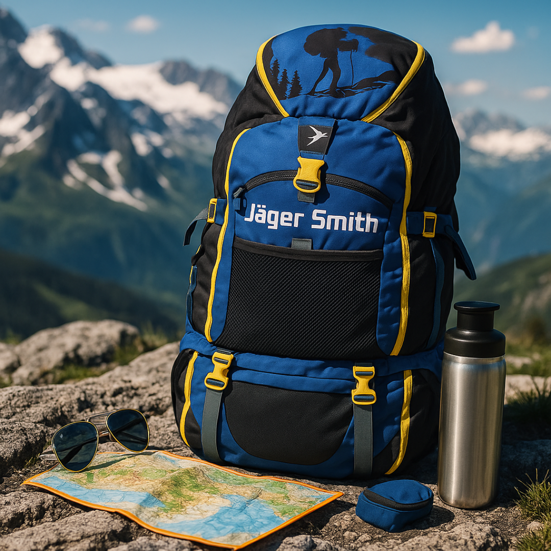 Blue-Black-Yellow Rugsack